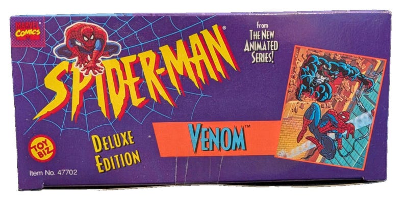 スパイダーマン アニメシリーズ 1996 ヴェノム デラックスエディション 10インチ アクションフィギュア 画像 3