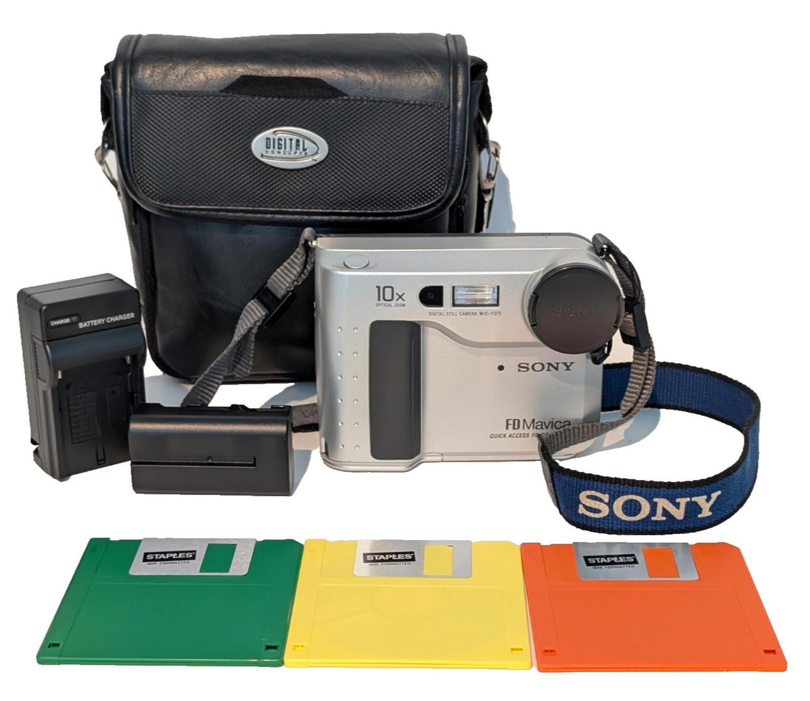 Sony Mavica MVC-FD75 0.4MP Digital Camera Bundle - Etsy