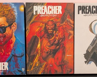 DC Comics Absolute Preacher Volumes I-III Set Hard Cover & Slipcase