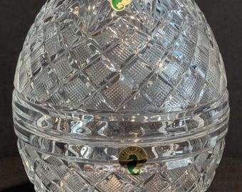 Waterford Society 2001 Ormonde Bonbonniere Covered Egg Candy Dish Signed Jim O'Leary #217/750