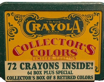 Vintage 1991 Crayola Collectors Colors Limited Edition Tin - Sealed