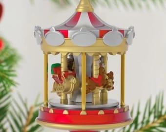 Hallmark Keepsake "Christmas Carousel" Mini Ornament 1st In Series QXM8565
