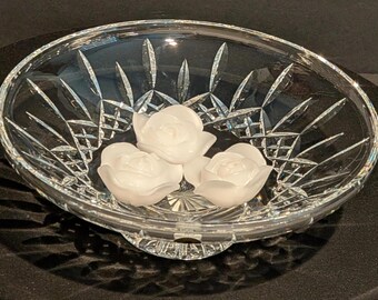 Centre de table bougie flottante Crystal 2000 de Waterford, signée Jim O'Leary #117508