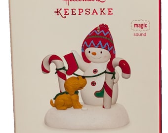 Hallmark Keepsake "Stockings Hung With Care" Ornament Magic & Sound QG01885
