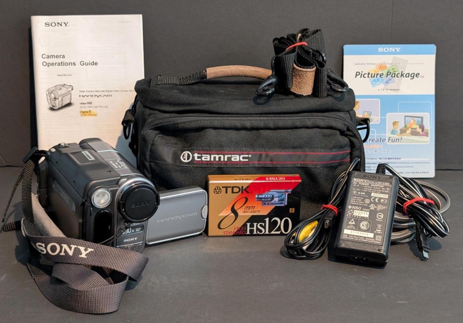 Sony Handycam DCR-TRV280 Digital 8 Camcorder With Nightshot Bundle