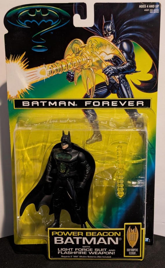 1995年KennerBatmanForeverUltimateBatman箱付 1995 Kenner Batman Forever – Power Beacon Batman Action Figure - Etsy