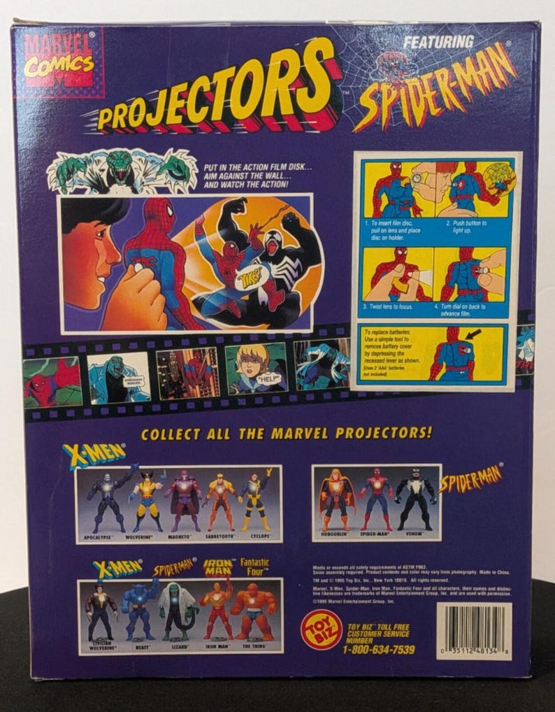 1995 Toy Biz Marvel Comics Spider-Man Projectors Lizard Action Figure image 6