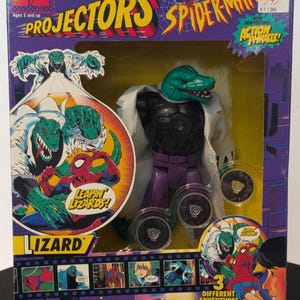 1995 Toy Biz Marvel Comics Spider-Man Projectors Lizard Action Figure image 1