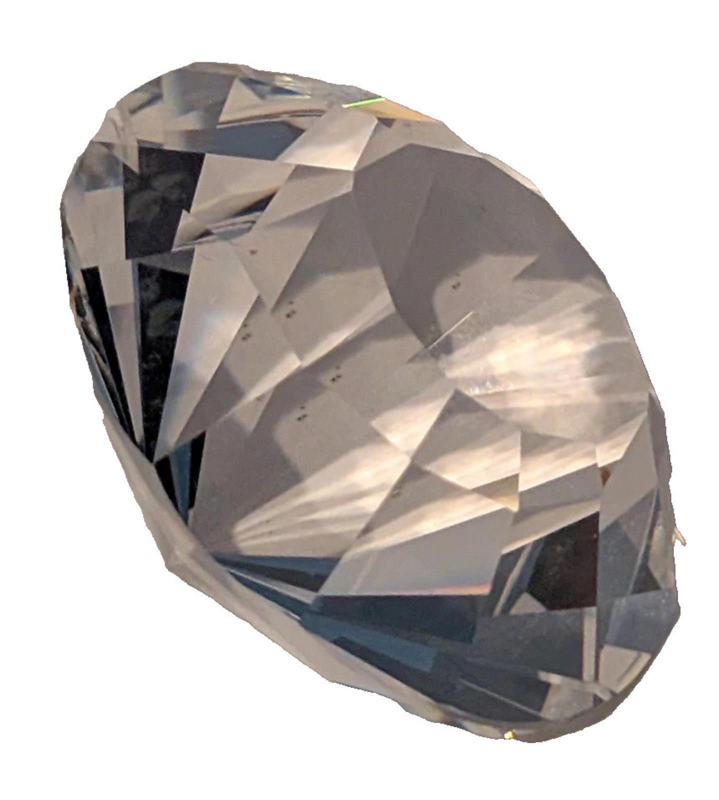 Swarovski SCS Chaton Diamond Paperweight 1096758 - Etsy