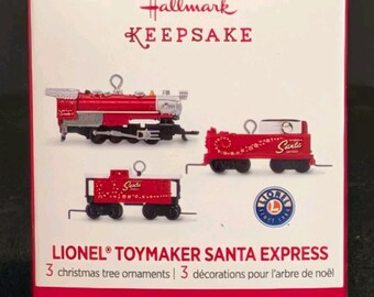 Hallmark Keepsake "Lionel Toymaker Santa Express" Miniature Ornaments