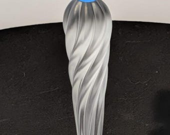 Swarovski Crystal Blue Flower Candle Holder 6" 207012