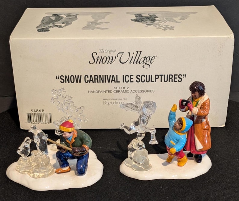 Department 56 The Original Snow Village Snow Carnival Ice Sculptures - Thumbnail 4