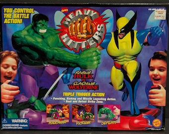 Toy Biz 1996 Marvel Comics Heavy Hitters “Raging Hulk VS Slashing Wolverine"
