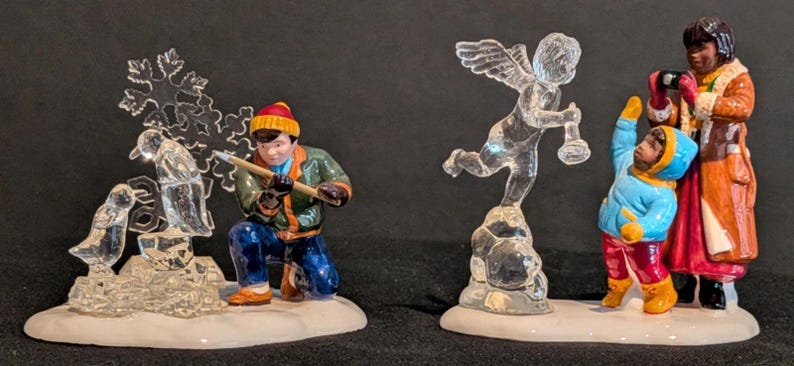 Department 56 The Original Snow Village Snow Carnival Ice Sculptures - Thumbnail 2