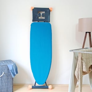Ironing Board Cover Large – Felt-Backed, Adjustable Drawstring, Steam-Friendly, 55x140 cm, Handmade - Premium Blue