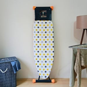 Grande housse de planche à repasser - Dos en feutre, cordon de serrage réglable, résistant à la vapeur, 55 x 140 cm, fait main - Lucky Star