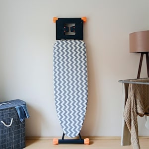 Grande housse de planche à repasser - Dos en feutre, cordon de serrage réglable, résistant à la vapeur, 55 x 140 cm, fait main - Lavina