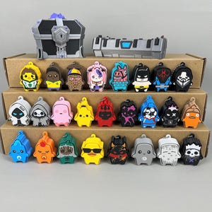 Llavero Sprite Figura Flick / Colección completa S3 / Juguete antiestrés / Colgante para bolso de videojuegos / Personaje coleccionable / Compañero de escritorio / Regalo para gamers