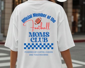 Football Moms Club Comfort Colors® T-Shirt, Gameday Tee, Sports Mom Shirt, Gift For Football Mom