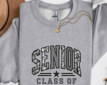 Senior Sweatshirt Class of 2027, Gift for High School Senior Graduation, Back To School Crewneck