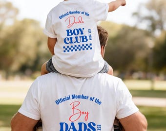 Personalized Dad Mini Shirt Set, Father Son Matching Outfit Father's Day, Daddy & Son Matching T-Shirt