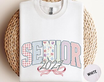 Senior Sweatshirt Class of 2027, Gift for High School Senior Graduation, Back To School Crewneck