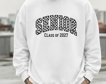 Senior Sweatshirt Class of 2027, Gift for High School Senior Graduation, Back To School Crewneck