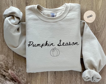Pumpkin Season Sweatshirt, Fall Crewneck,  Autum Outfit, Halloween Shirt, Fall Gift for Her