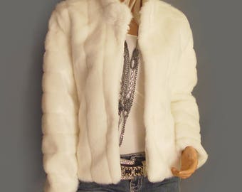 beige fuzzy coat