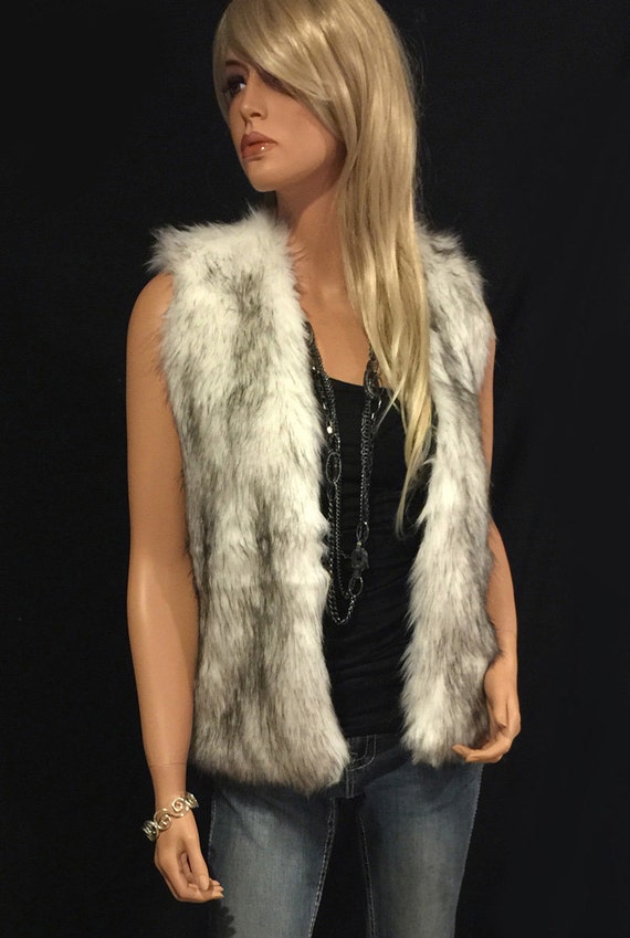 Alaska Fur Gallery White Fur Vest