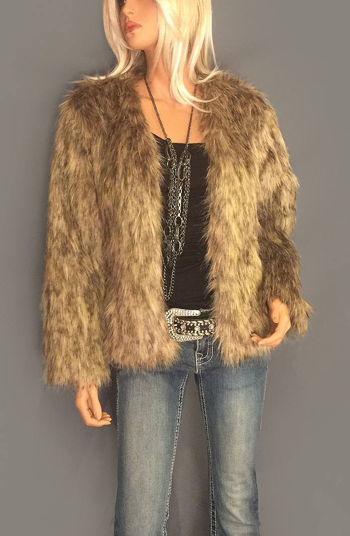plus size fur shrug