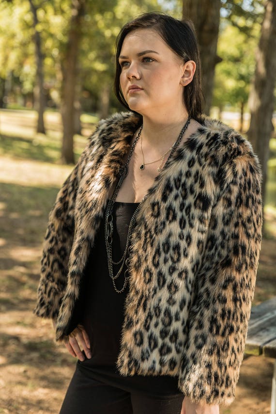 Plus size hotsell cheetah jacket