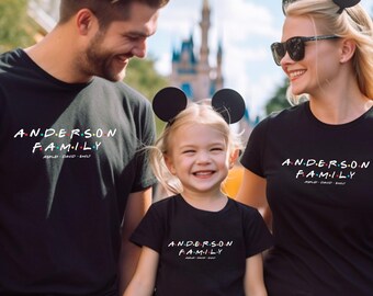 Benutzerdefinierte Familie Name Freunde Thema PNG, Familie Reise Geschenk (Digital)