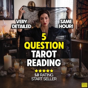 Lecture de tarot à 5 questions à la même heure, perception psychique (service numérique)