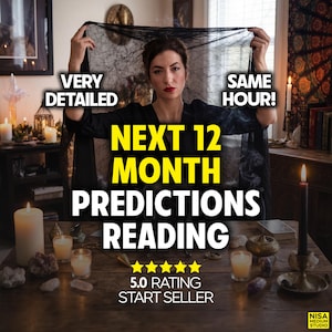 Lectura psíquica del futuro a 12 meses, asesoramiento espiritual, en la misma hora
