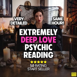 Same Hour Love Psychic Reading, Telepathy, Tarot (PDF)