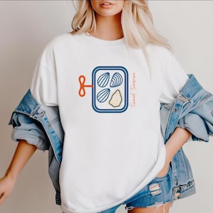 Coastal Oyster Graphic Tee: Comfort Colors Nautical T-Shirt
