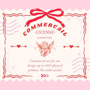 Commercial License: Use One Digital Art Design for 1000 Physical Products