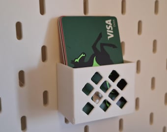 Card Holder for Ikea Skadis Pegboard STL File