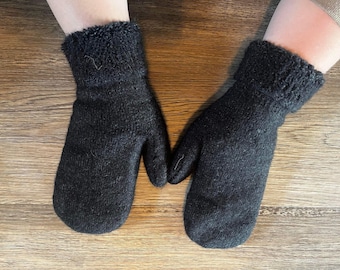 New! Alpaca wool Mittens - Super cozy warm and soft - FREE SHIPPING