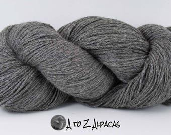 Worsted Weight - Gray - Alpaca Yarn - Made in Canada