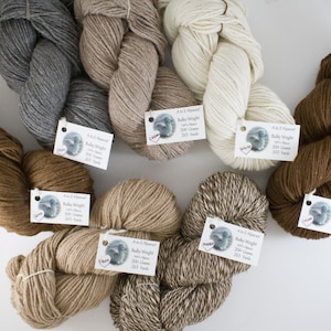 Bulky Weight Natural Alpaca Yarn From our family alpaca farm image 2