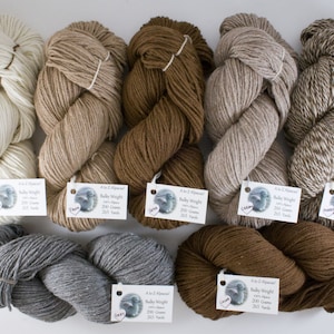 Bulky Weight Natural Alpaca Yarn From our family alpaca farm image 1
