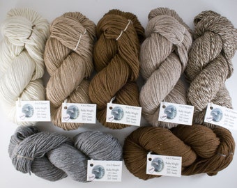 Bulky Weight Natural Alpaca Yarn! From our family alpaca farm!