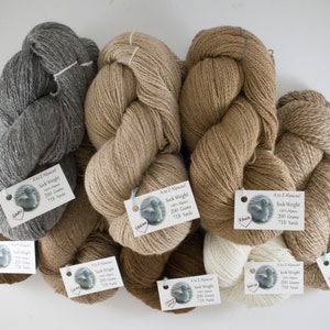 Sock Weight Natural Alpaca Yarn! From our family alpaca farm!