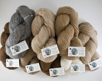 Sock Weight Natural Alpaca Yarn! From our family alpaca farm!