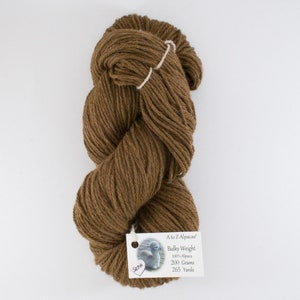 Bulky Weight Natural Alpaca Yarn From our family alpaca farm Sepia