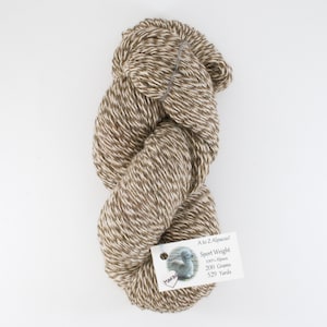 Sport Weight A to Z Alpaca Yarn Natural Colors from the family farm Marble