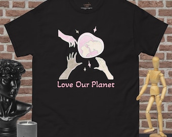 Camiseta estampada Love Our Planet: camiseta do Dia da Terra, presente para amantes da natureza