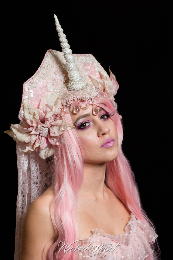 Unicorn Headdress Burning Man Pink Unicorn Headdress Burning Man Pink
